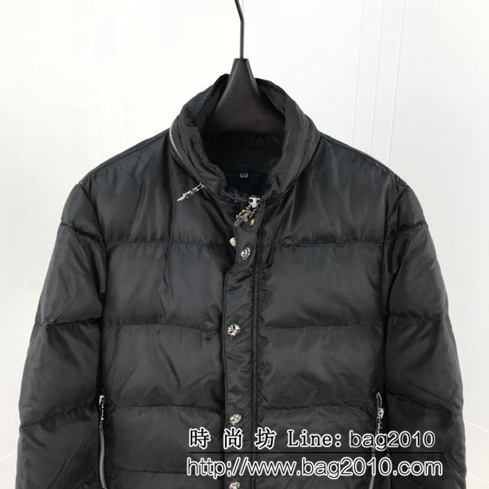Chrome hearts 克羅心 18秋冬新款 帶隱形帽 輕便保暖 男款棉服 ydi1752